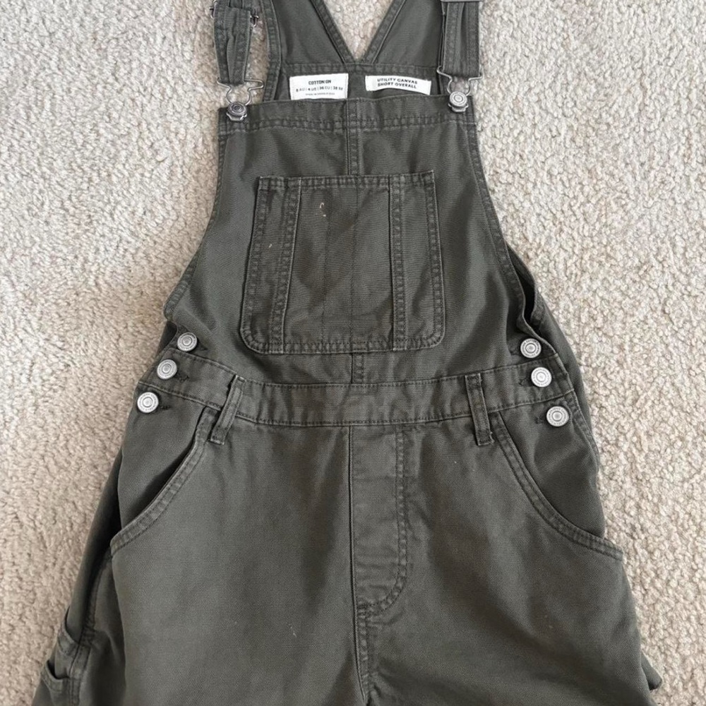 Green Overalls with Front Pocket